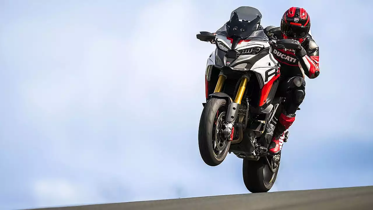 Ducati adventure touring, Multistrada V4 RS features, Ducati radar cruise control, 1158cc V4 motorcycle, Adventure bike India, Ducati LED lighting, Electronic suspension motorcycle, Premium Ducati motorcycles, Multistrada V4 RS specs, Ducati India 2024 launch,